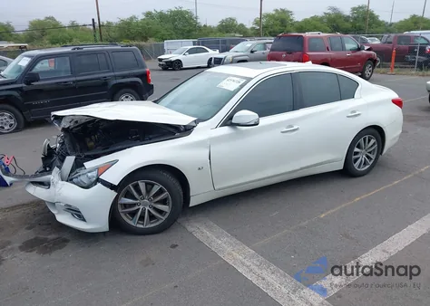 2014 Infiniti Q50 Premium из США, поврежденный, VIN JN1BV7AP6EM686420